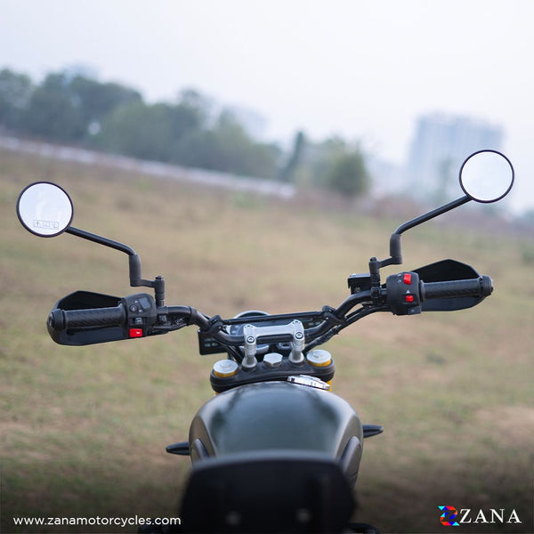 ZANA Offset Handlebar Riser Silver for Triumph Scrambler 400 (ZI8414) Moto Central