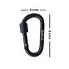 QUIPCO Coral Screwgate Accessory Carabiner 8cms (Pack of 4)