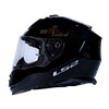 LS2 FF800 Storm II Solid Black Gloss Helmet (D Ring)