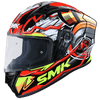 SMK Stellar Sports Turbo Gloss Black Red Yellow (GL234) Helmet