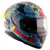 AXOR Apex xBHP Nineteen Gloss Blue Red Helmet