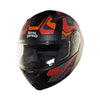 Royal Enfield Lightwing Modular Multi Rays Matt Black Orange Helmet