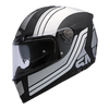 SMK Force Steel Seventy Gloss White-Black (STGL216), Full Face Helmets, SMK, Moto Central