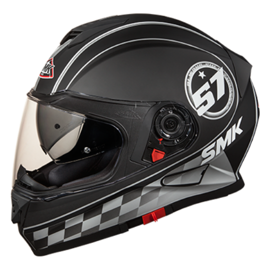 SMK Twister Blade Matt Black-Grey (MA266) - Moto Central