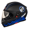 SMK Twister Blade Matt Black-Blue (MA256) - Moto Central