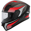 SMK Stellar Dynamo Matt Black Red Grey (MA236), Full Face Helmets, SMK, Moto Central