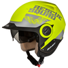 SMK Derby Rescue Matt Fluorescent Yellow (MA460), Open Face Helmets, SMK, Moto Central