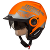 SMK Derby Rescue Fluorescent Orange Matt (MA760), Open Face Helmets, SMK, Moto Central