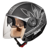 SMK Swing Essence Black Grey Matt (MA261) - Moto Central