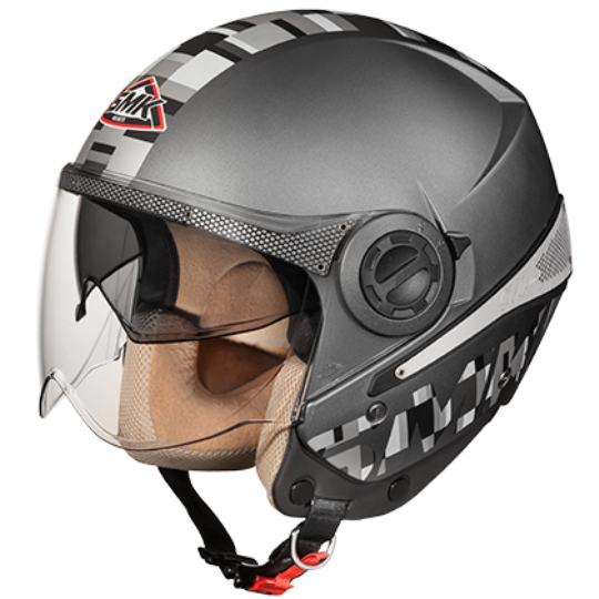 SMK Sirius Art Anthracite Matt (MADA612), Open Face Helmets, SMK, Moto Central