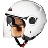 SMK Cooper Gloss White (GL100), Open Face Helmets, SMK, Moto Central