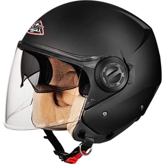 SMK Cooper Matt Black (MA200) - Moto Central