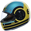 SMK Retro Ranko Blue Black Green Gloss (GL428) Helmet