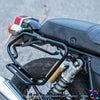 ZANA SADDLE STAYS WITH EXHAUST SHEILD TEXTURE MATT BLACK FOR GT/INTERCEPTOR 650 (ZI-8121)