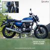 ZANA CRASH GUARD WITH SLIDER TEXTURE MATT BLACK CB350 RS (ZI-8066)