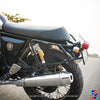 ZANA SADDLE STAYS WITH EXHAUST SHEILD WITH JERRY CAN MOUNTING TEXTURE MATT BLACK FOR GT/INTERCEPTOR650 (ZI-8134)