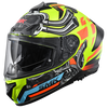 SMK Typhoon Motorhead Yellow Orange Black Gloss (GL476) Helmet