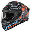 SMK Typhoon Motorhead Grey Orange Matt (MA676) Helmet