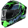 SMK Typhoon Grunge Black Grey Gloss (GL826)  Helmet