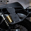 ZANA SADDLE STAYS WITH EXHAUST SHEILD WITH JERRY CAN MOUNTING TEXTURE MATT BLACK FOR GT/INTERCEPTOR650 (ZI-8134)