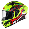 SMK Stellar Animal Yellow Red Green Matt (MA438) Helmet
