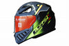 LS2 FF320 BADAS Gloss Black Neon Yellow Helmet
