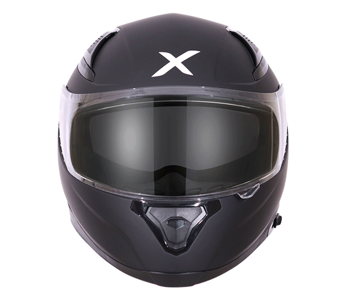 AXOR Apex Solid Dull Black Helmet, Full Face Helmets, AXOR, Moto Central