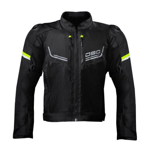 DSG Aire Mesh Jacket Black Fluro Yellow