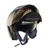 Royal Enfield Lightwing Modular Multi Camo Matt Black Red Helmet