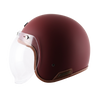 AXOR Jet Open Face Dull Chestnut Red Helmet