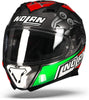 Nolan N605 Gemini Replica M Melandri 35 Scratched Chrome Helmet