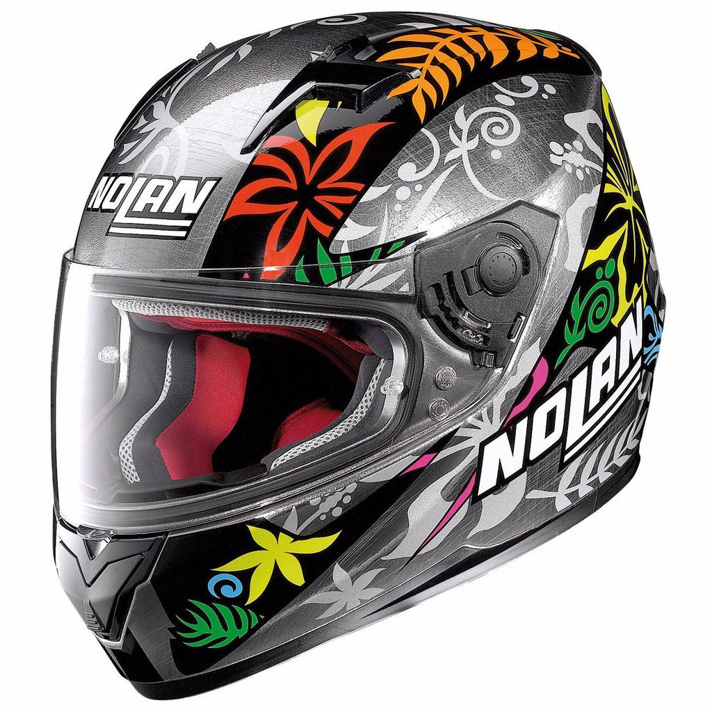 Nolan N64 Gemini Replica D Petrucci 83 Helmet Scratched Chrome