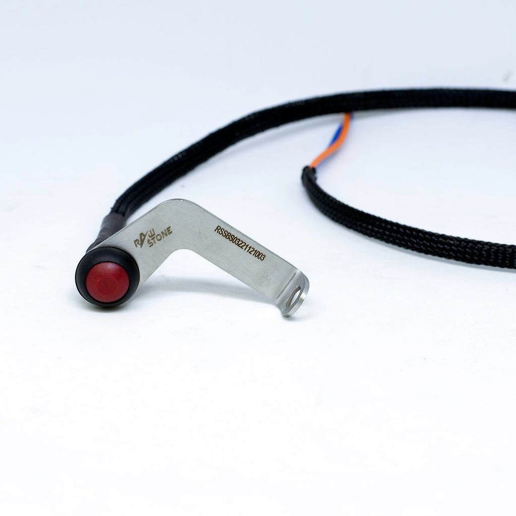 Rawstone LED Push Button Switch Vertical Mount (Long Bend)