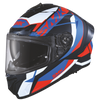 SMK Typhoon Style Gloss Black Red Blue (GL235) Helmet