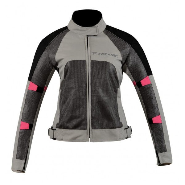 Tarmac Drifter II Level 2 Lady Riding Jacket (Black Grey Pink)