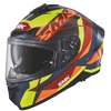 SMK Typhoon Style Gloss Black Yellow Grey (GL247) Helmet