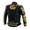 Tarmac One III Level 2 Riding Jacket (Black Army Camo Olive Green ) + Combo Offer FREE Tarmac Tex Gloves (Black)