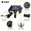 BOBO BM1 Jaw Grip Bike Phone Holder (with fast USB QC3.0 charger) Motorcycle Mobile Mount