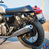 ZANA SADDLE STAYS WITH EXHAUST SHEILD WITH JERRY CAN MOUNTING TEXTURE MATT BLACK FOR GT/INTERCEPTOR650 (ZI-8134)