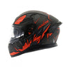 AXOR Apex Hunter Matt Black Orange Helmet