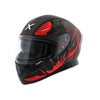 AXOR Apex Hunter Gloss Black Red Helmet