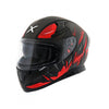 AXOR Apex Hunter Matt Black Red Helmet