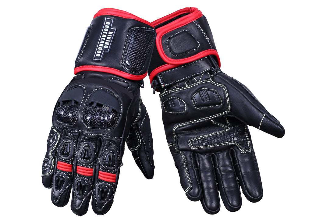 BBG Full Gauntlet Gloves, Riding Gloves, Biking Brotherhood Gears, Moto Central