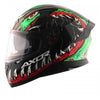 AXOR Apex Beast Gloss Black Green Helmet