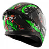 AXOR Apex Beast Gloss Black Green Helmet