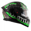 AXOR Apex Beast Gloss Black Green Helmet
