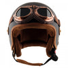 AXOR Retro Open Face Che Ruin Dull Black Gold Helmet