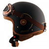 AXOR Retro Open Face Che Ruin Dull Black Gold Helmet