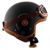 AXOR Retro Open Face Che Ruin Dull Black Gold Helmet