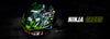 Bilmola Nex Ninja Gloss Black Green Helmet